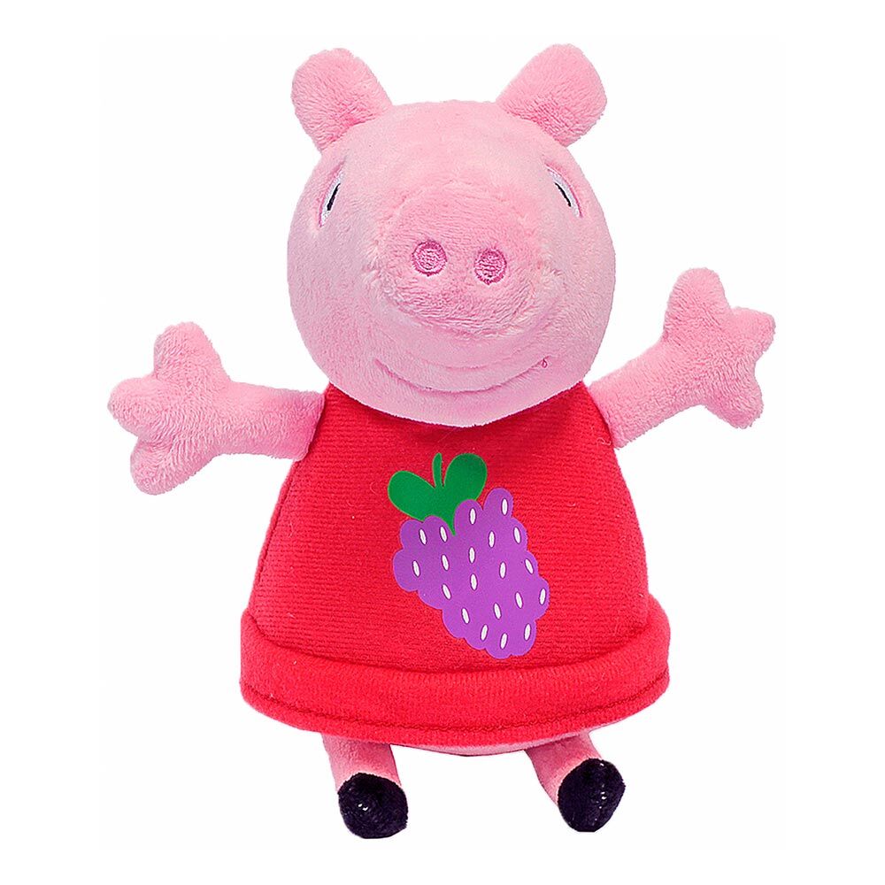 М'яка іграшка Peppa Pig Пеппа з наклеєним виноградом 20 см (29621)