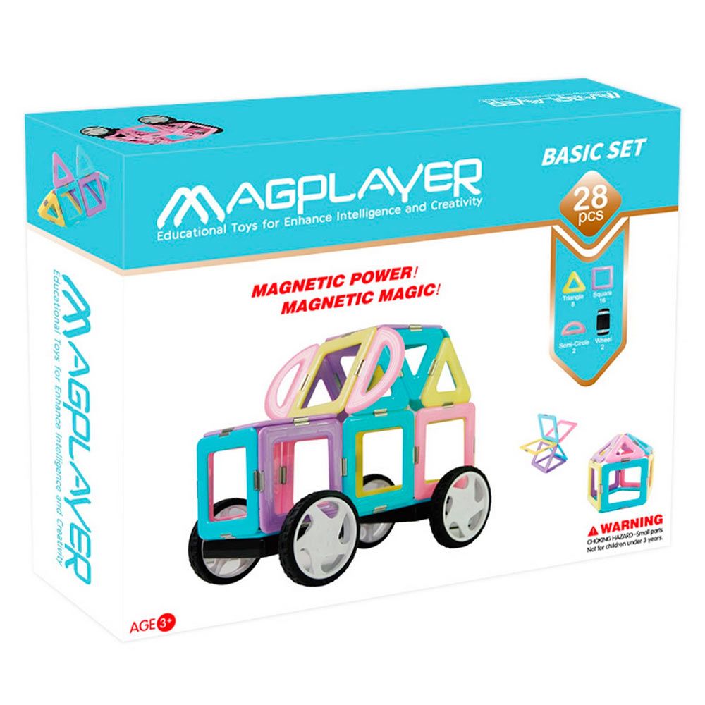 Конструктор Magplayer магнітний 28 елементів (MPH2-28)