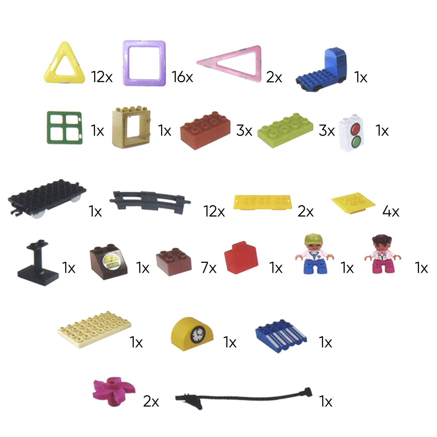 Конструктор Magplayer Потяг 77 елементів (MPH2-77)