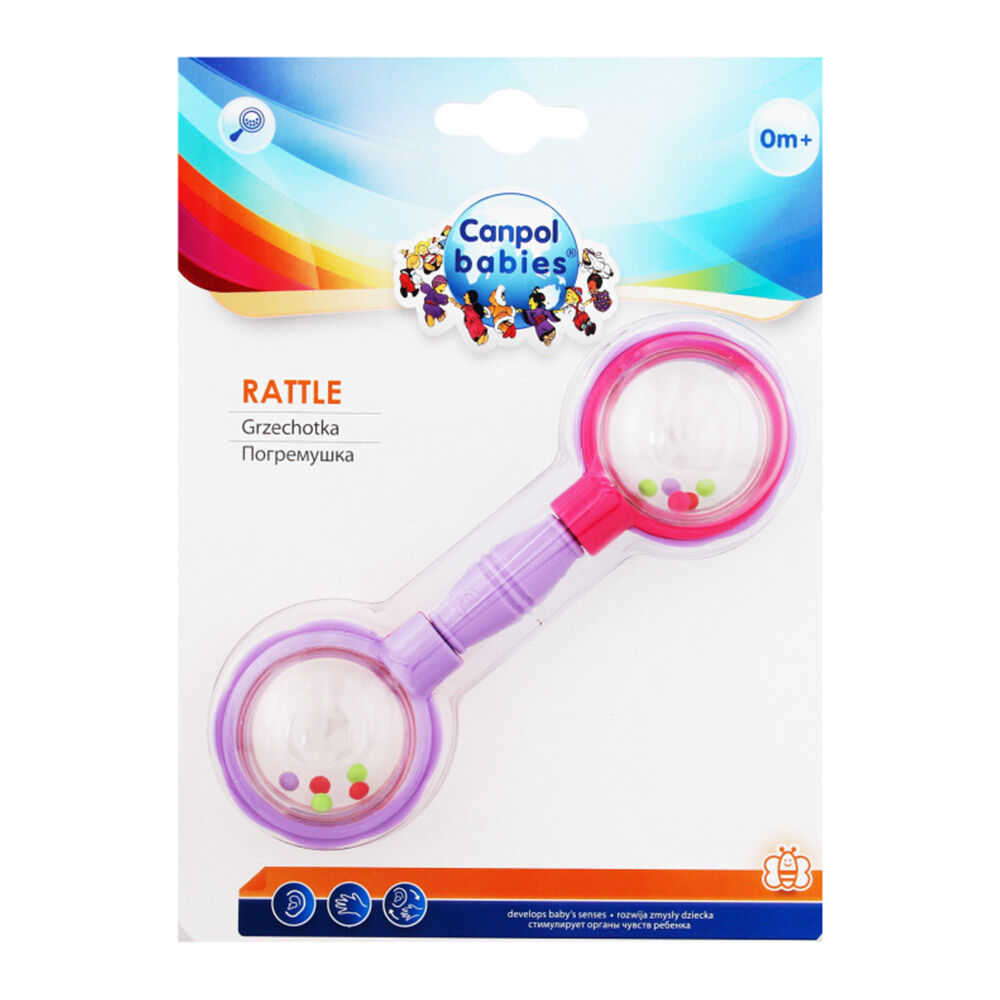 Брязкальце Canpol babies Штанга рожева (2/606_pin)