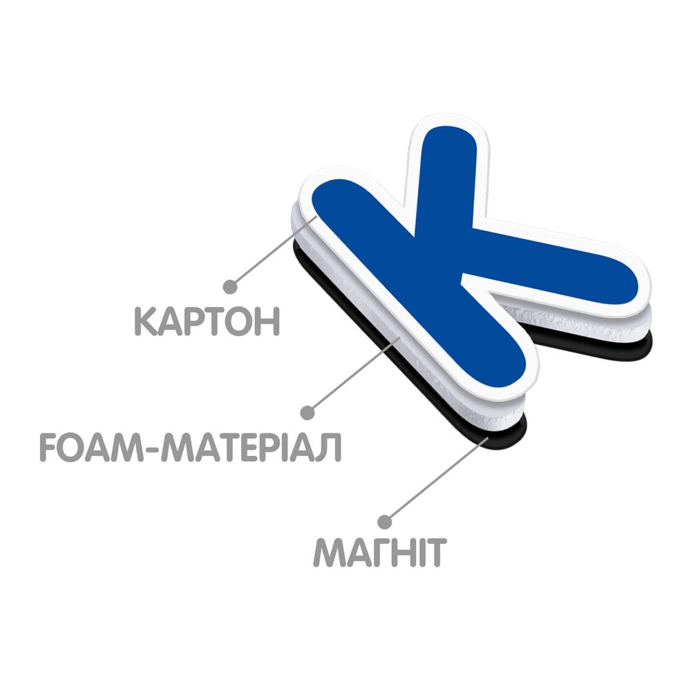 Гра для розвитку Vladi Toys Абетка на магнітах українська (VT5411-03)