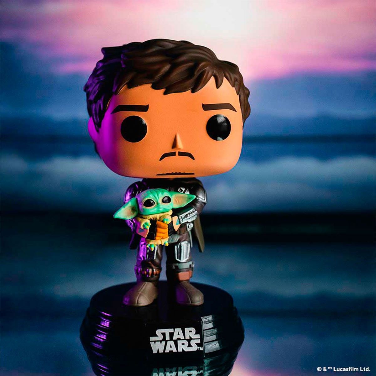 Ігрова фігурка FUNKO POP! серії "Star Wars: Mandalorian" - МАНДАЛОРЕЦЬ З ҐРОҐУ