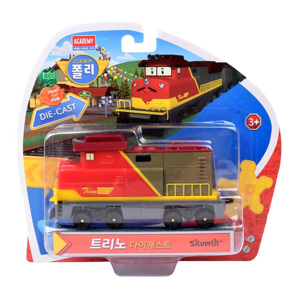 Іграшковий паровозик Robocar Poli Тріно металевий (83400)
