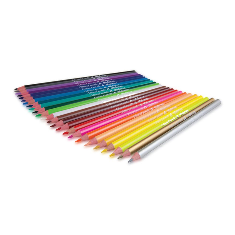 Олівці Colorino Трикутні 24 кольори з чинкою (57462PTR)