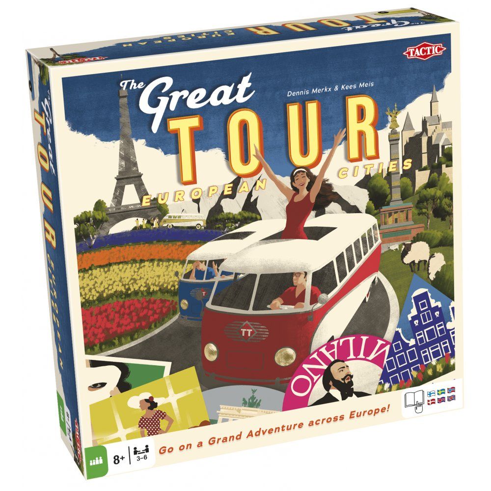 Настільна гра Tactic Чудова подорож (мульти) (The Great Tour: European Cities) 55402
