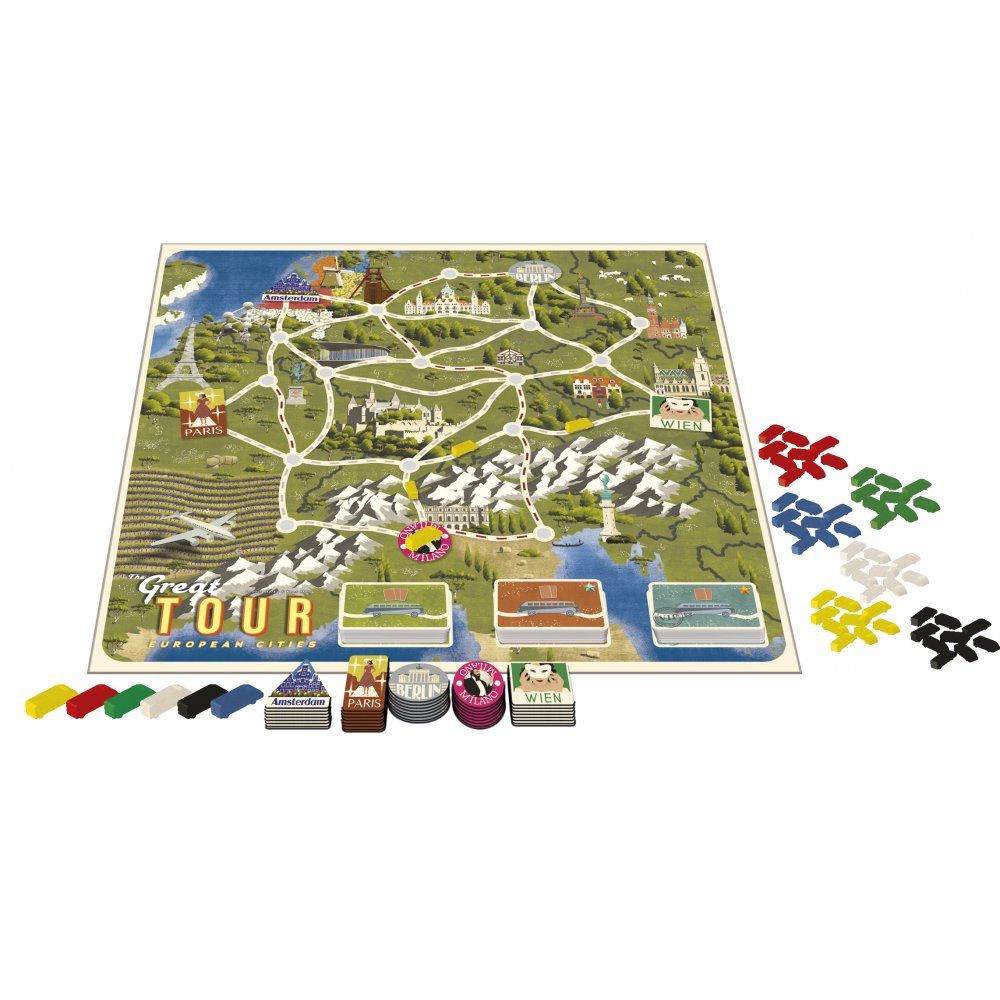 Настільна гра Tactic Чудова подорож (мульти) (The Great Tour: European Cities) 55402