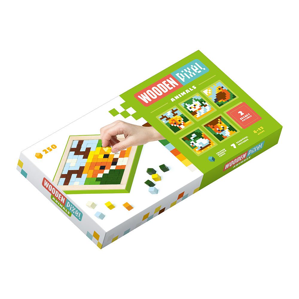 Набір мозаїки Cubika Wooden pixel 3 Тварини (14897)