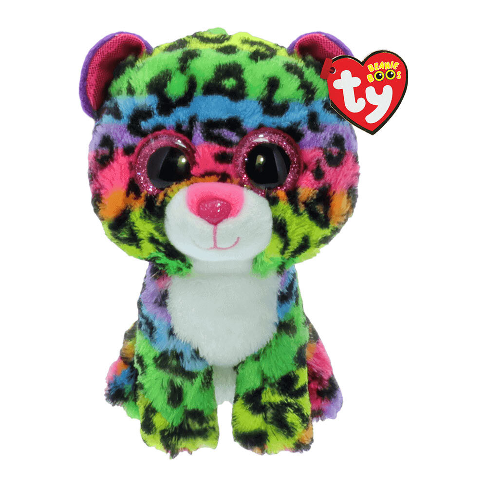 М'яка іграшка TY Beanie boos Леопард Дотті 15 см різнокольоровий (37189)