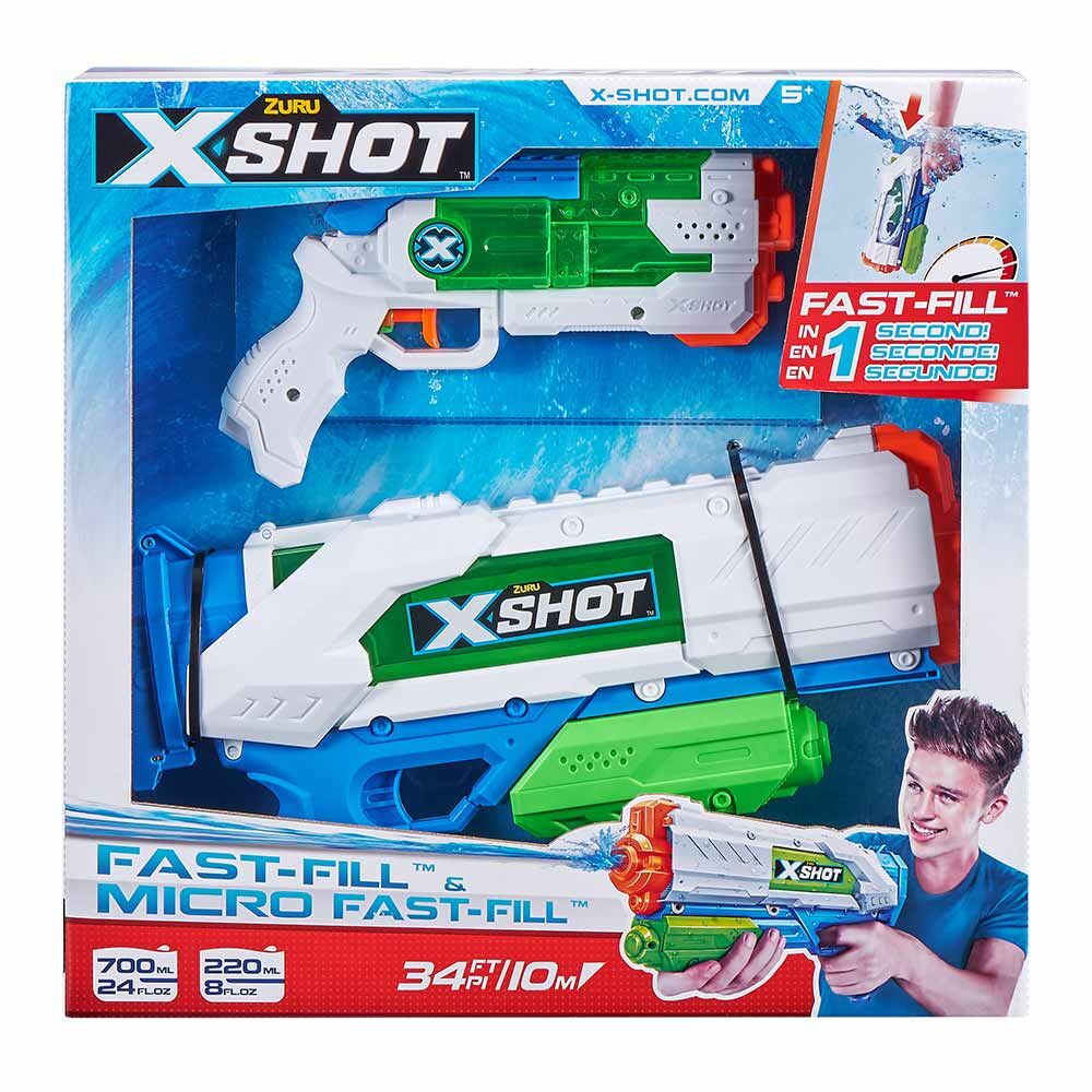 Набір водних бластерів X-Shot Fast Fill Medium And Small (56225)