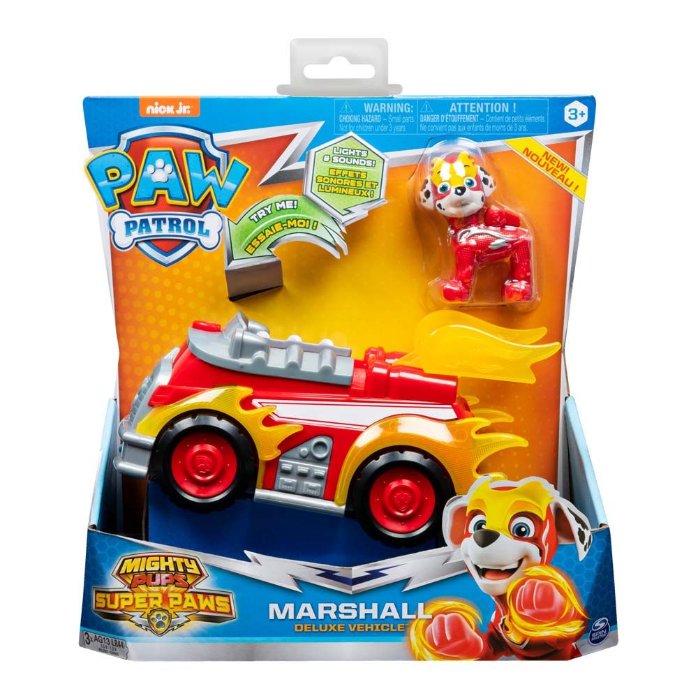 Машинка-трансформер Paw patrol Мегацуценята з фігуркою Маршала й ефектами (SM16776/7271)