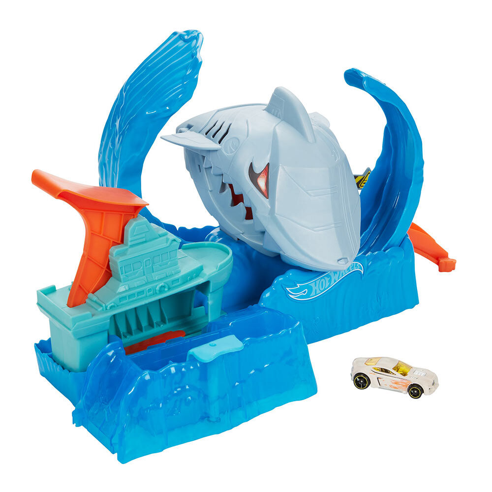 Ігровий набір Hot Wheels Зміни колір Голодна акула-робот (GJL12)