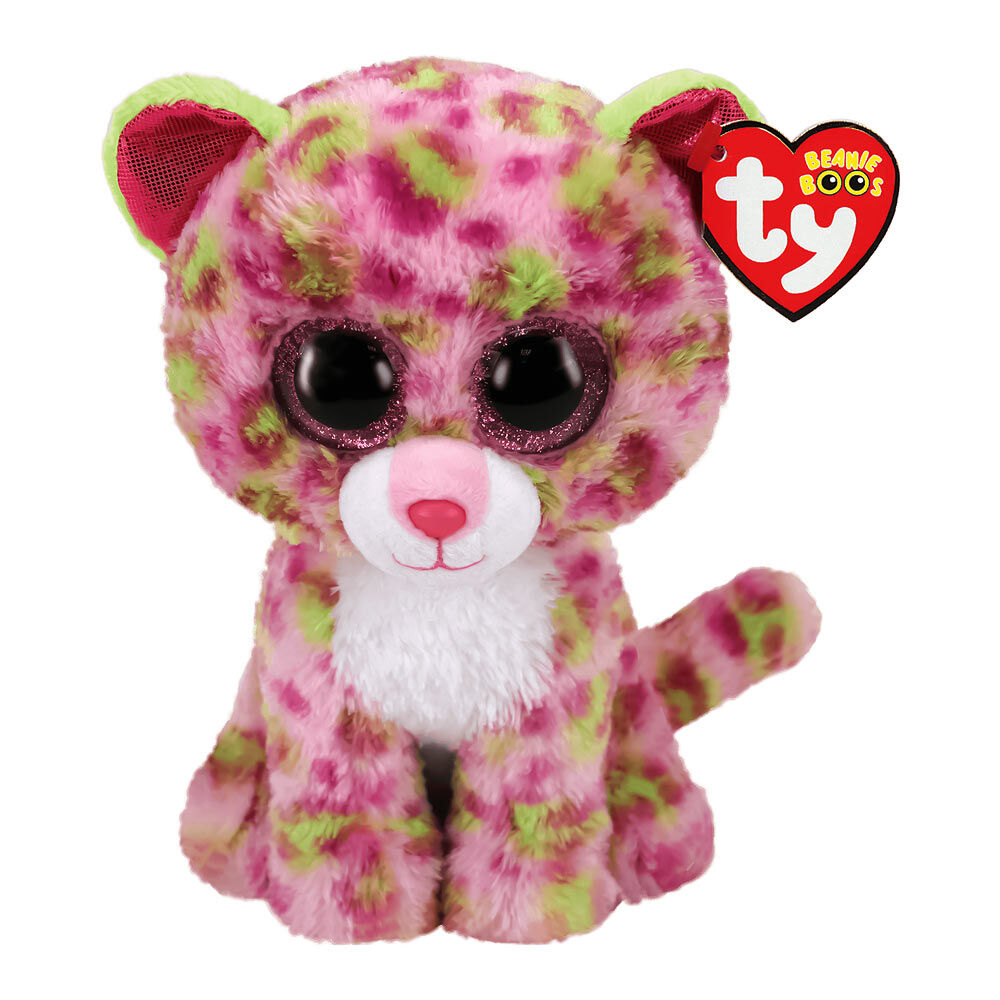 М'яка іграшка TY Beanie boo's Леопард Лейні рожевий 15 см (36312)