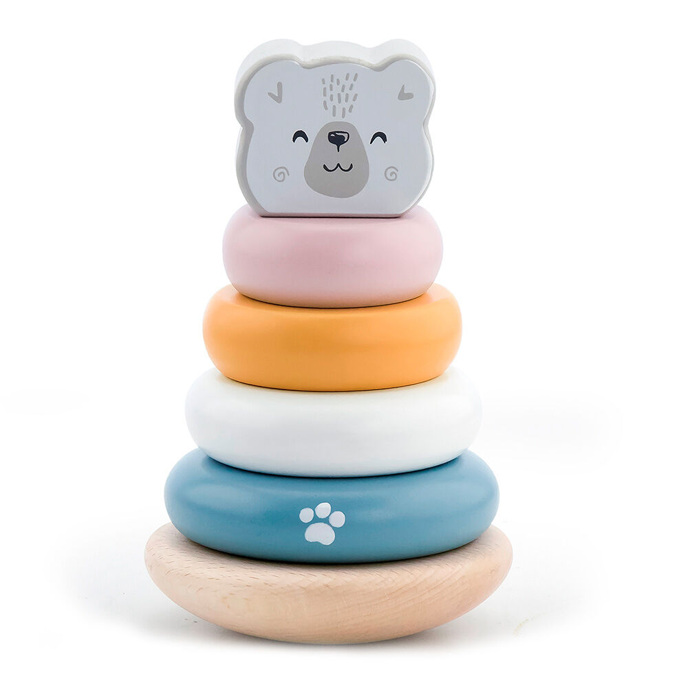 Пірамідка Viga Toys PolarB Білий ведмідь (44005)