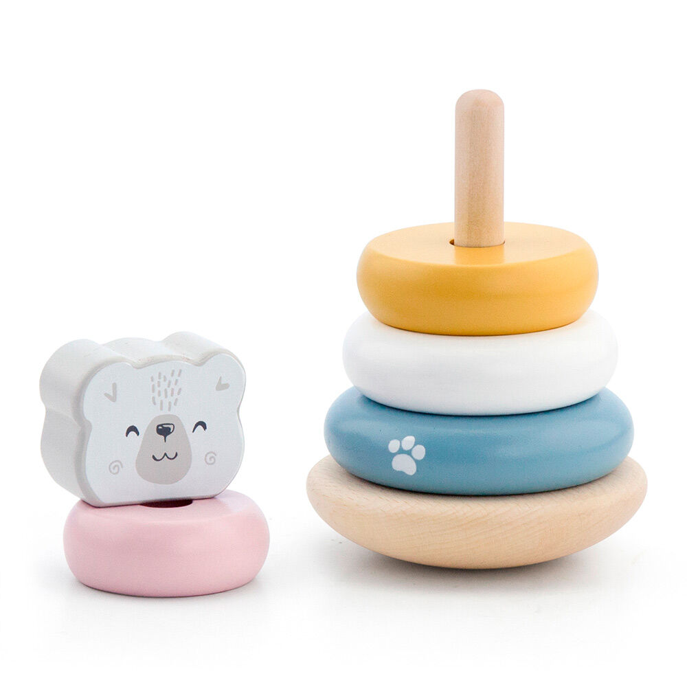 Пірамідка Viga Toys PolarB Білий ведмідь (44005)