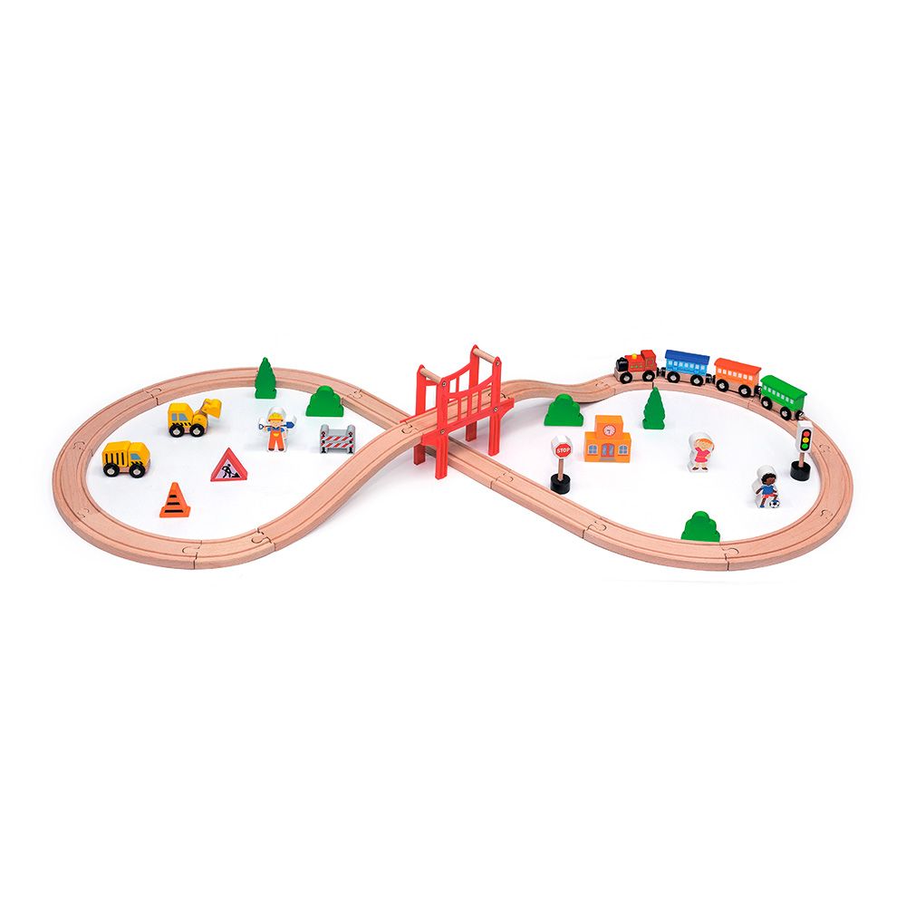 Ігровий набір Viga Toys Залізниця 39 елементів (50266)