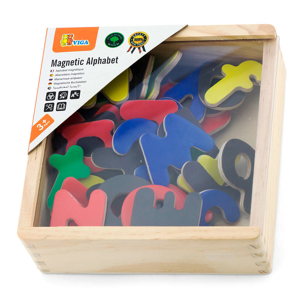 Навчальний набір Viga Toys Магнітний англійський алфавіт 52 елементи (50324)