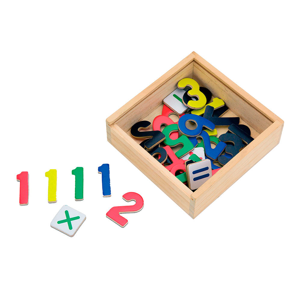 Навчальний набір Viga Toys Магнітні цифри і знаки 37 елементів (50325)