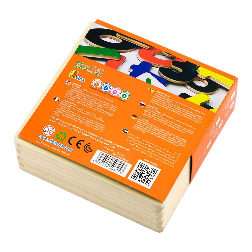 Навчальний набір Viga Toys Магнітні цифри і знаки 37 елементів (50325)