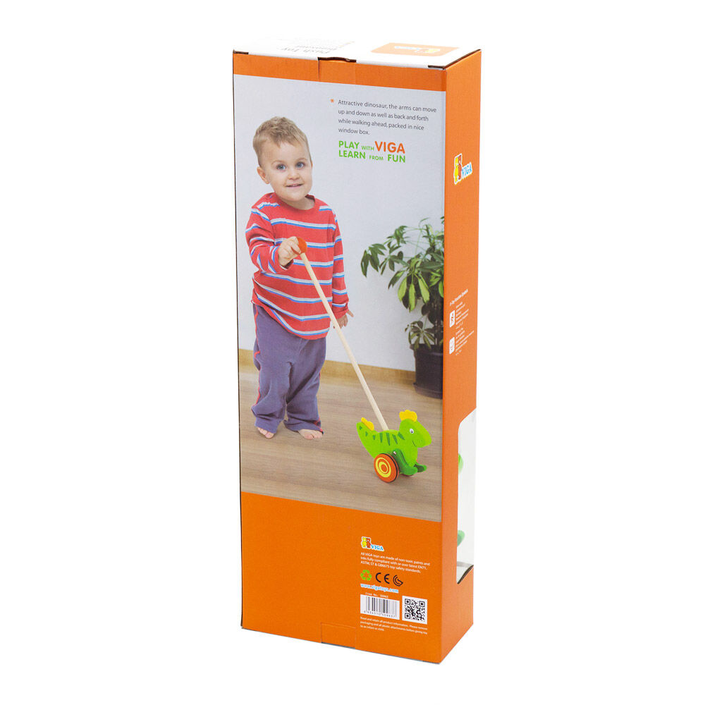 Іграшка-каталка Viga Toys Динозавр (50963)