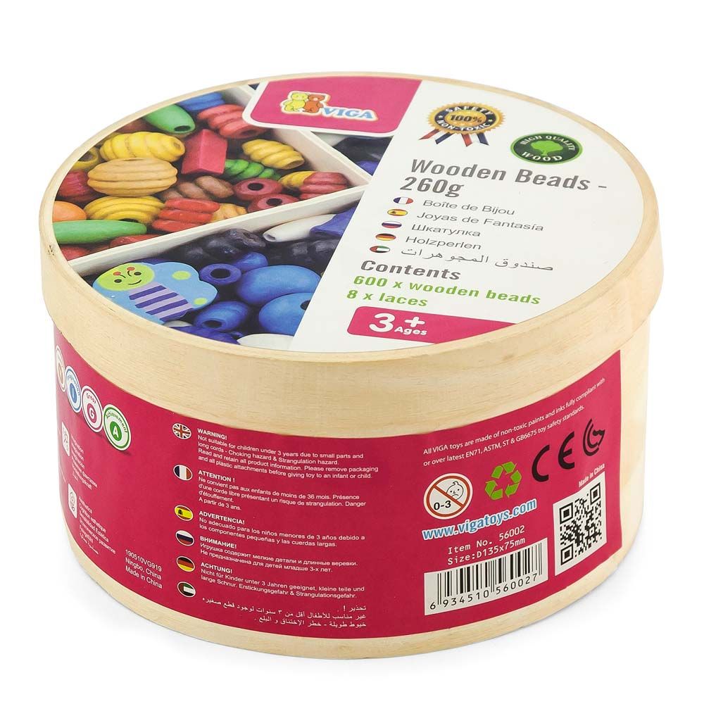 Іграшка Viga Toys Деревяні намистинки (56002)