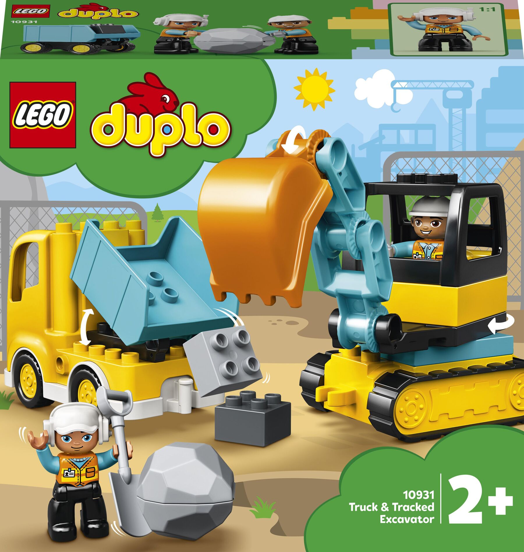 Конструктор LEGO DUPLO Вантажівка та гусеничний екскаватор (10931)