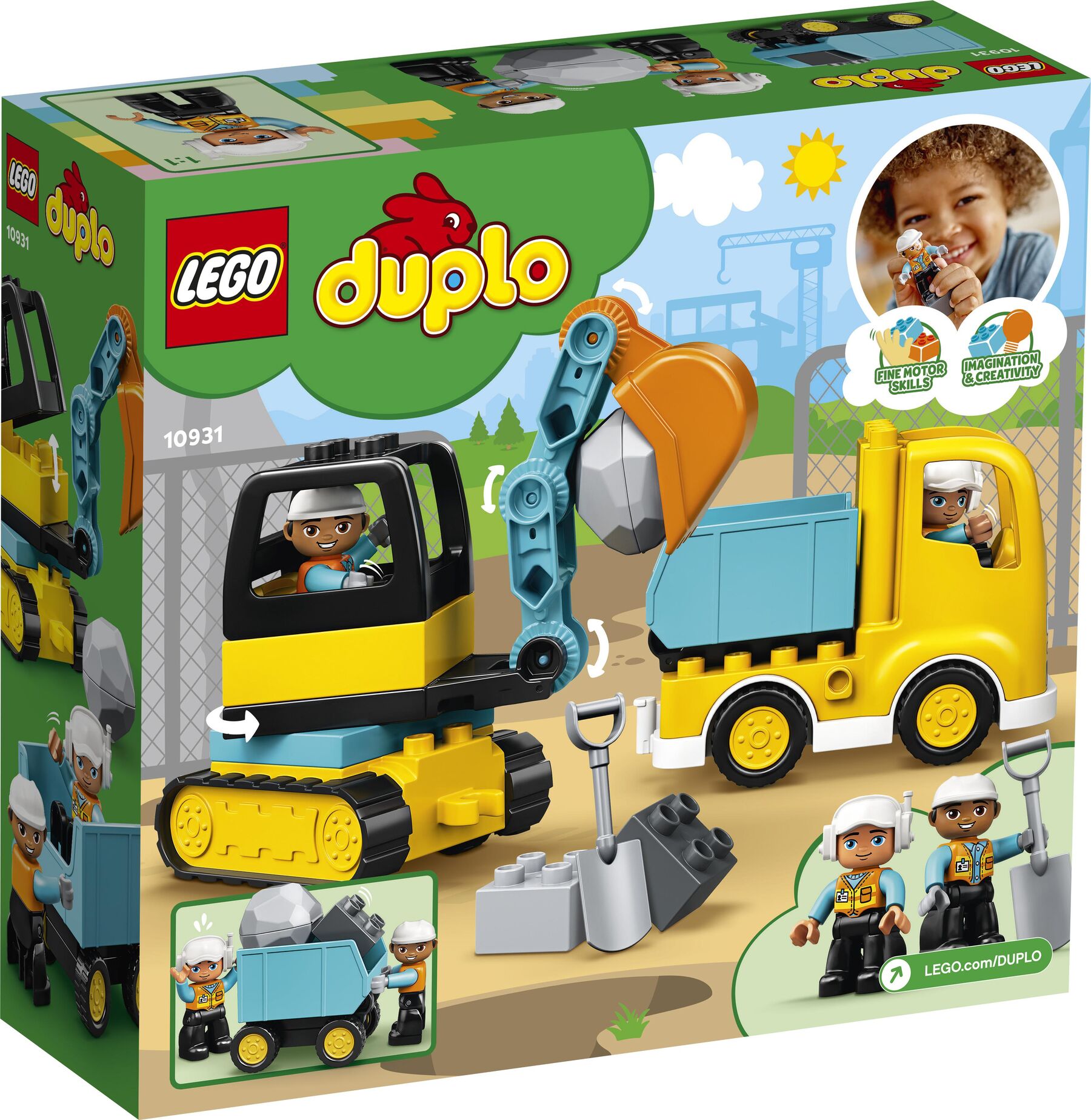 Конструктор LEGO DUPLO Вантажівка та гусеничний екскаватор (10931)