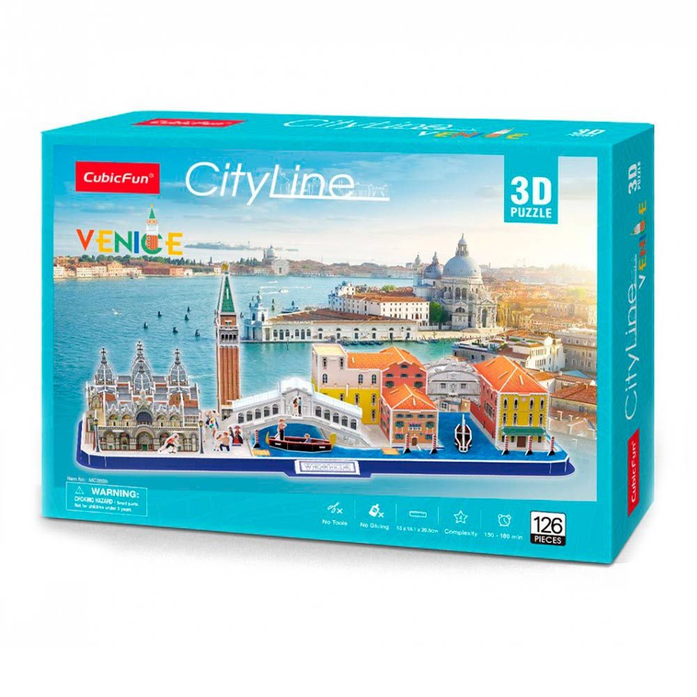 Тривимірний пазл CubicFun City Line Венеція (MC269h)