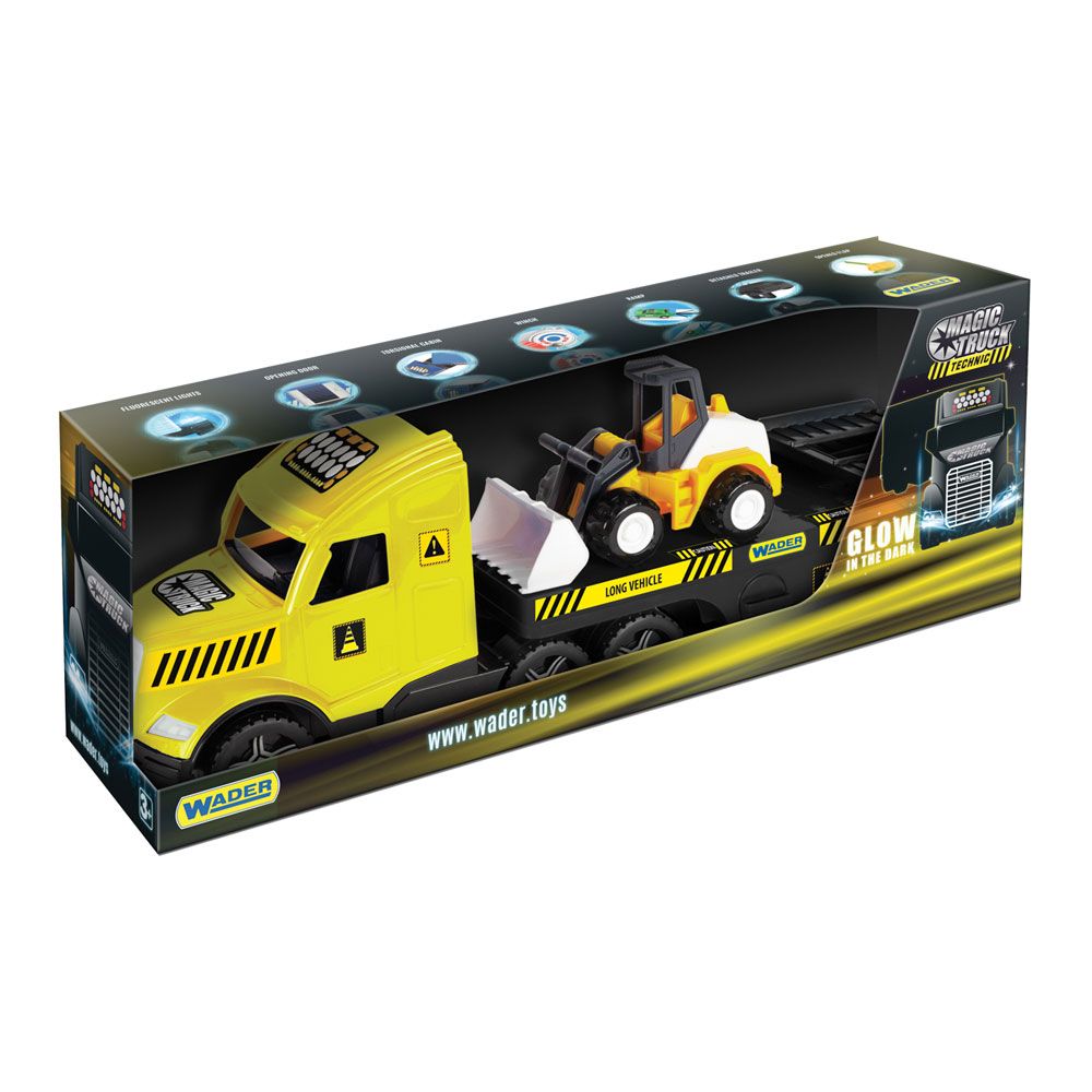 Машинка Wader Magic truck Technic Евакуатор з бульдозером (36430)
