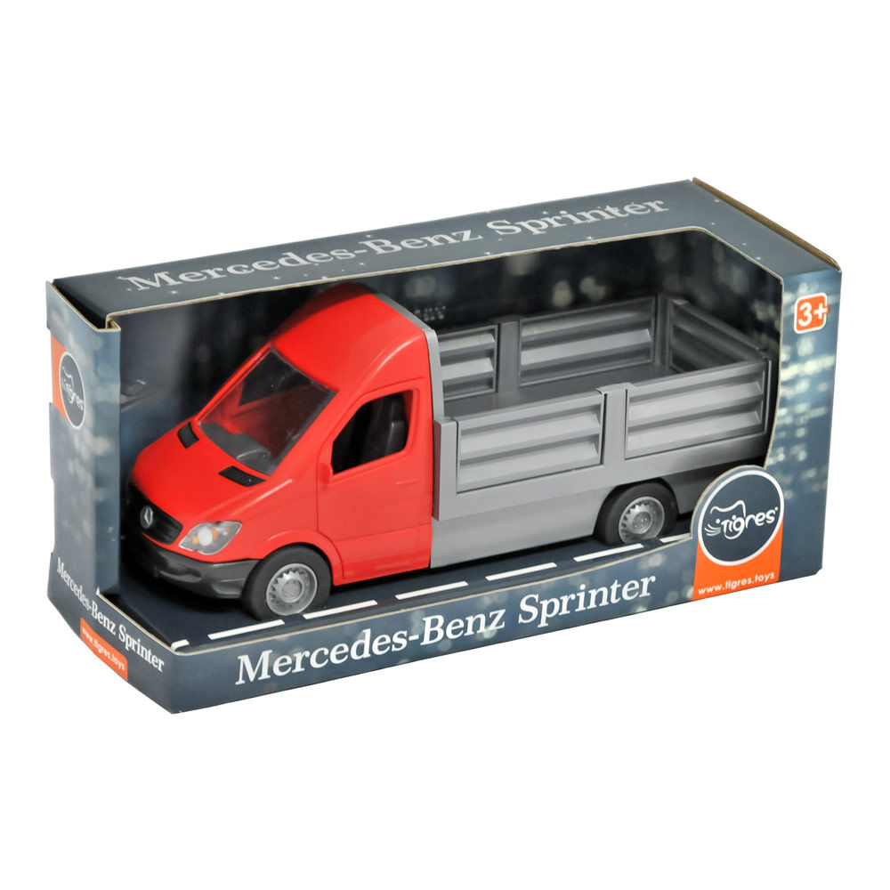 Автомодель Tigres Бортова Mercedes-Benz Sprinter червона 1:24 (39673)