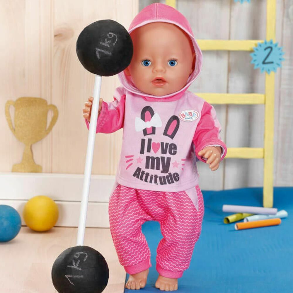 Одяг для пупса Baby born Спортивний костюм рожевий (830109-1)