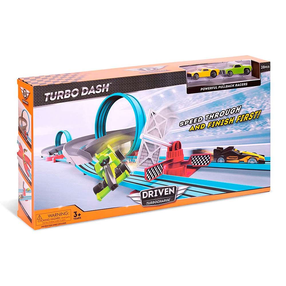 Автотрек Driven Turbocharge Turbo dash 28 ел. (WH1116Z)