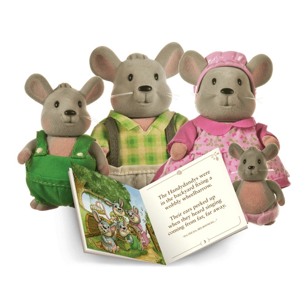 Набір фігурок Lil Woodzeez Сім′я мишей з книжкою (6003M)