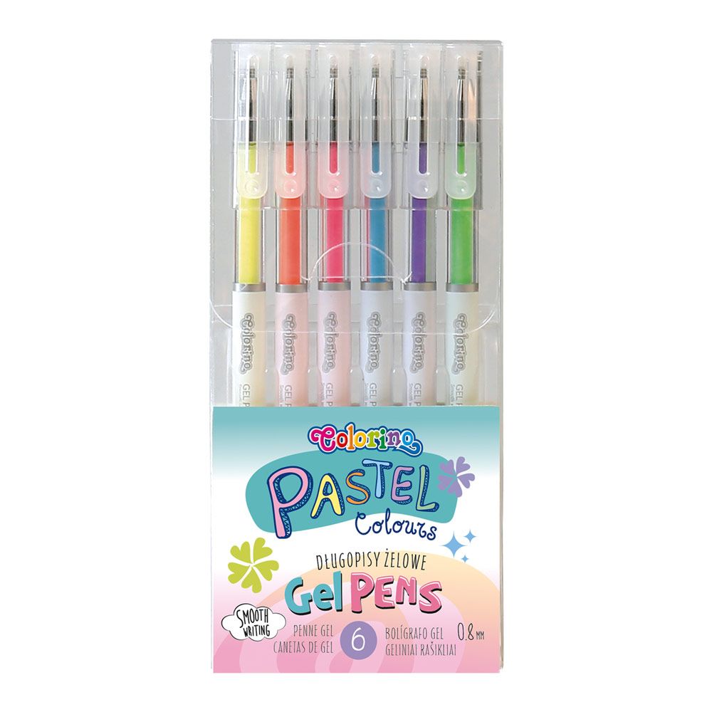 Гелеві ручки Colorino Pastel 6 кольорів (80905PTR)