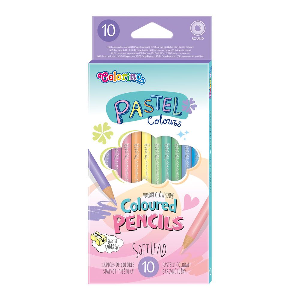 Олівці кольорові Colorino Pastel 10 кольорів (80813PTR)
