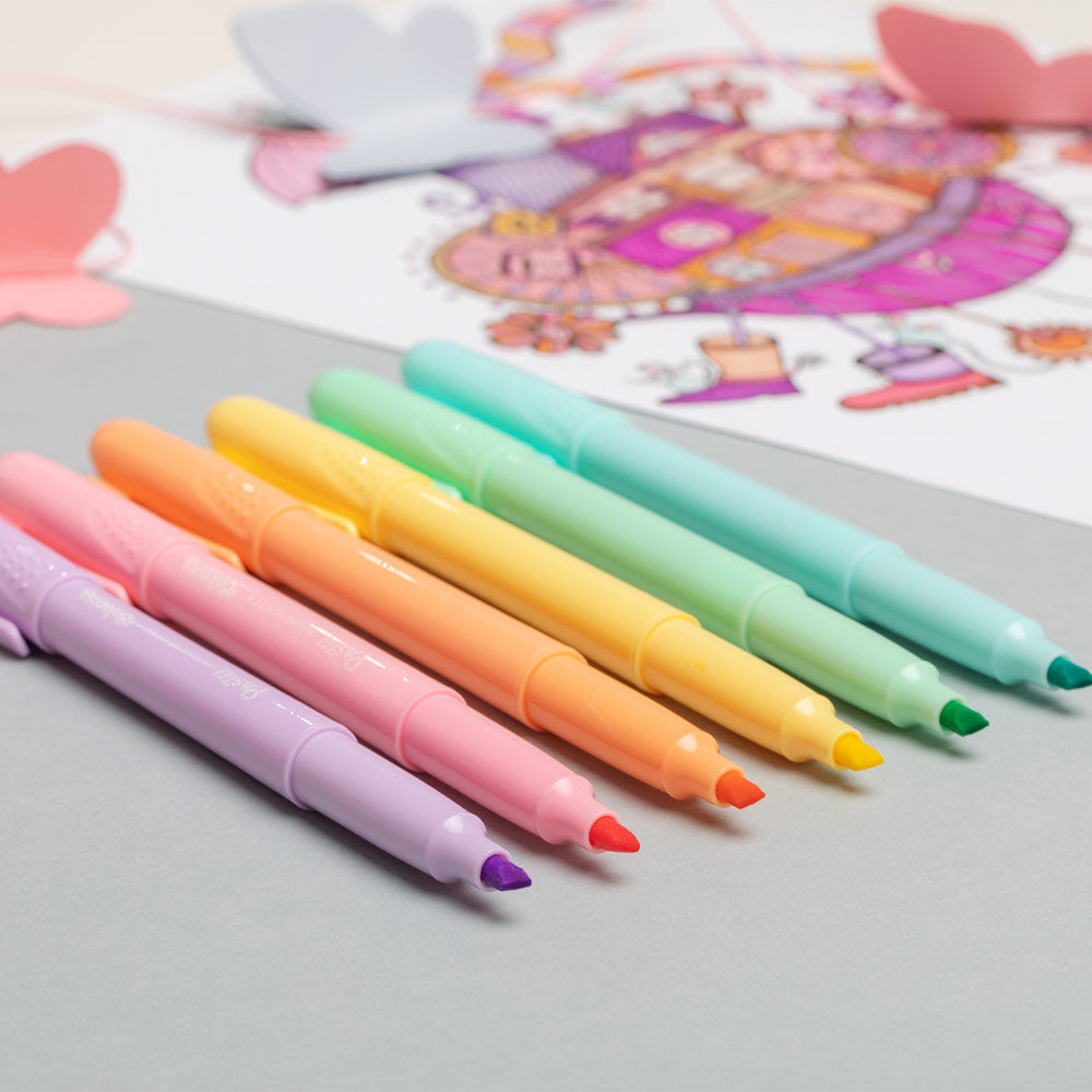 Маркери Colorino Pastel Хайлайтери 6 кольорів (84965PTR)