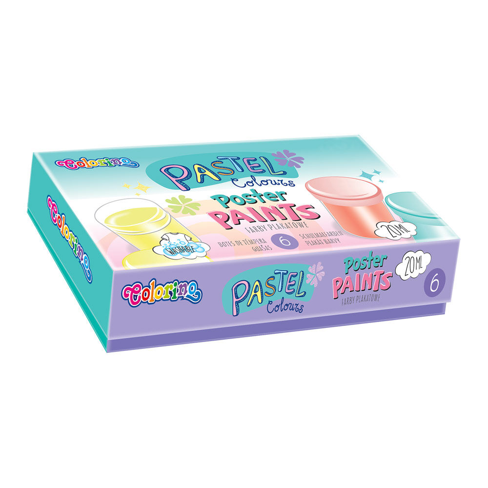 Гуаш Colorino Pastel 6 кольорів 20 мл (84989PTR)