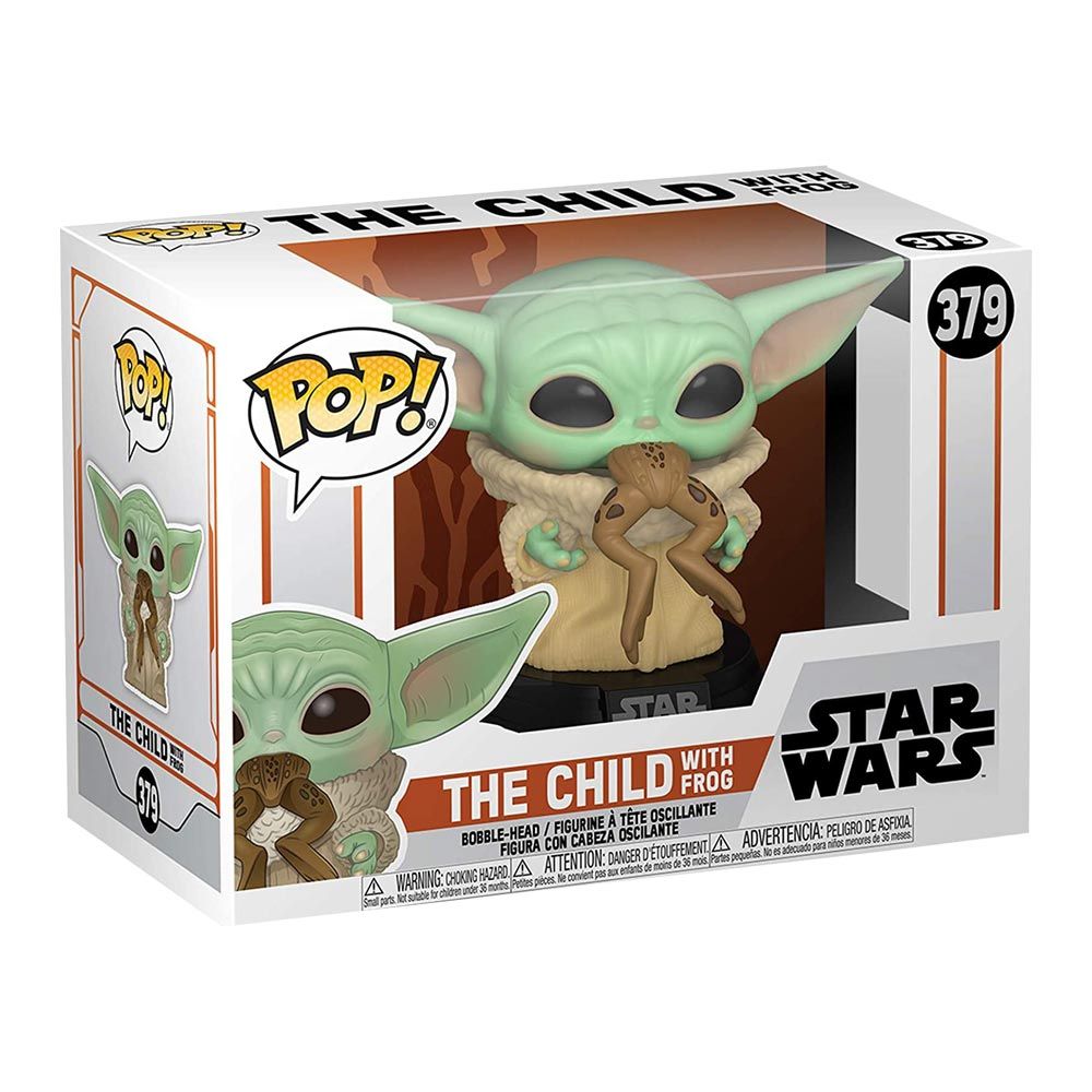 Фігурка Funko Pop Star wars Мандалорець Малюк Йода із жабою (49932)
