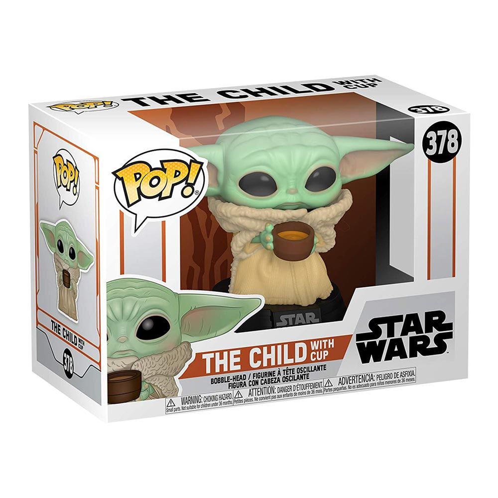 Фігурка Funko Pop Star wars Мандалорець Малюк Йода із чашкою (49933)