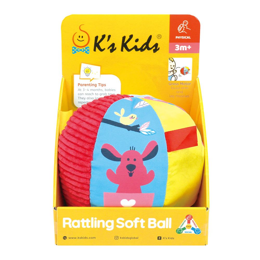 Брязкальце K′S Kids М′який м′яч (KA10805-OB)