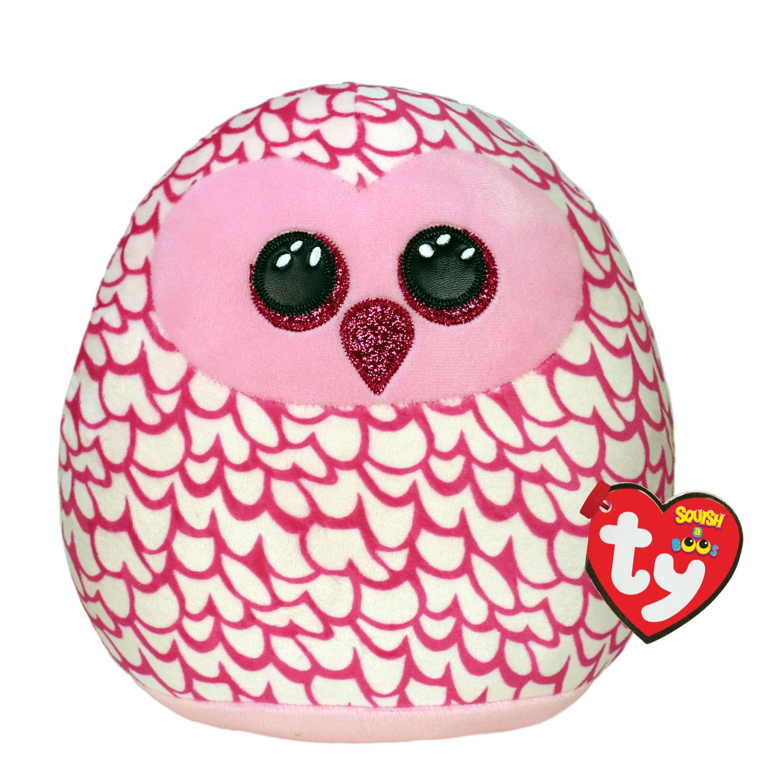 Подушка TY Squish-a-boos Рожева сова Пінкі 20 см (39300)