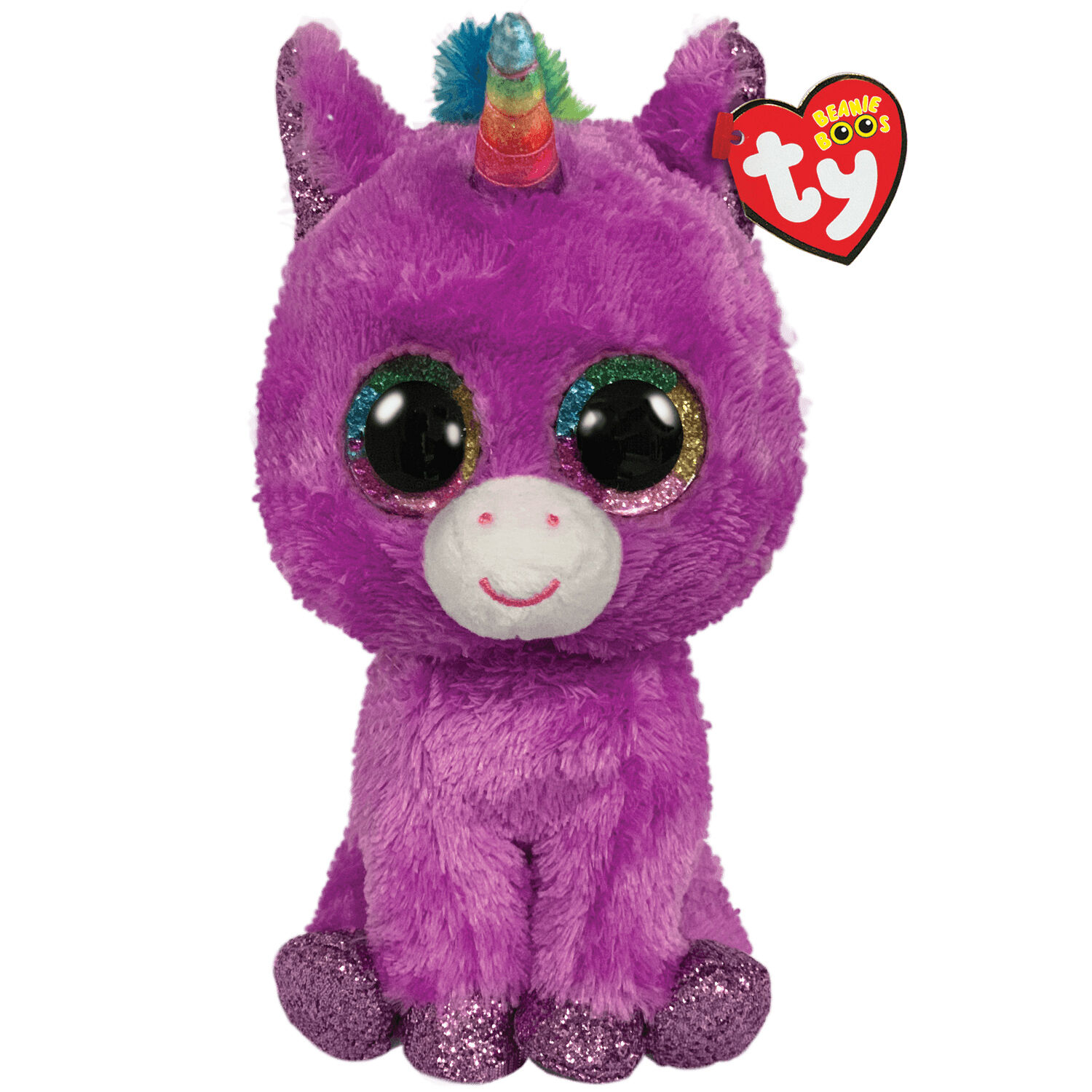 М'яка іграшка TY Beanie boo's Бузковий єдиноріг Розет 15 см (36328)