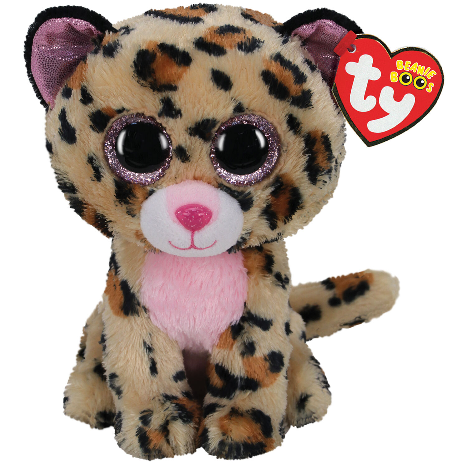 М'яка іграшка TY Beanie boo's Коричнево-рожевий леопард Лівві 15 см (36367)