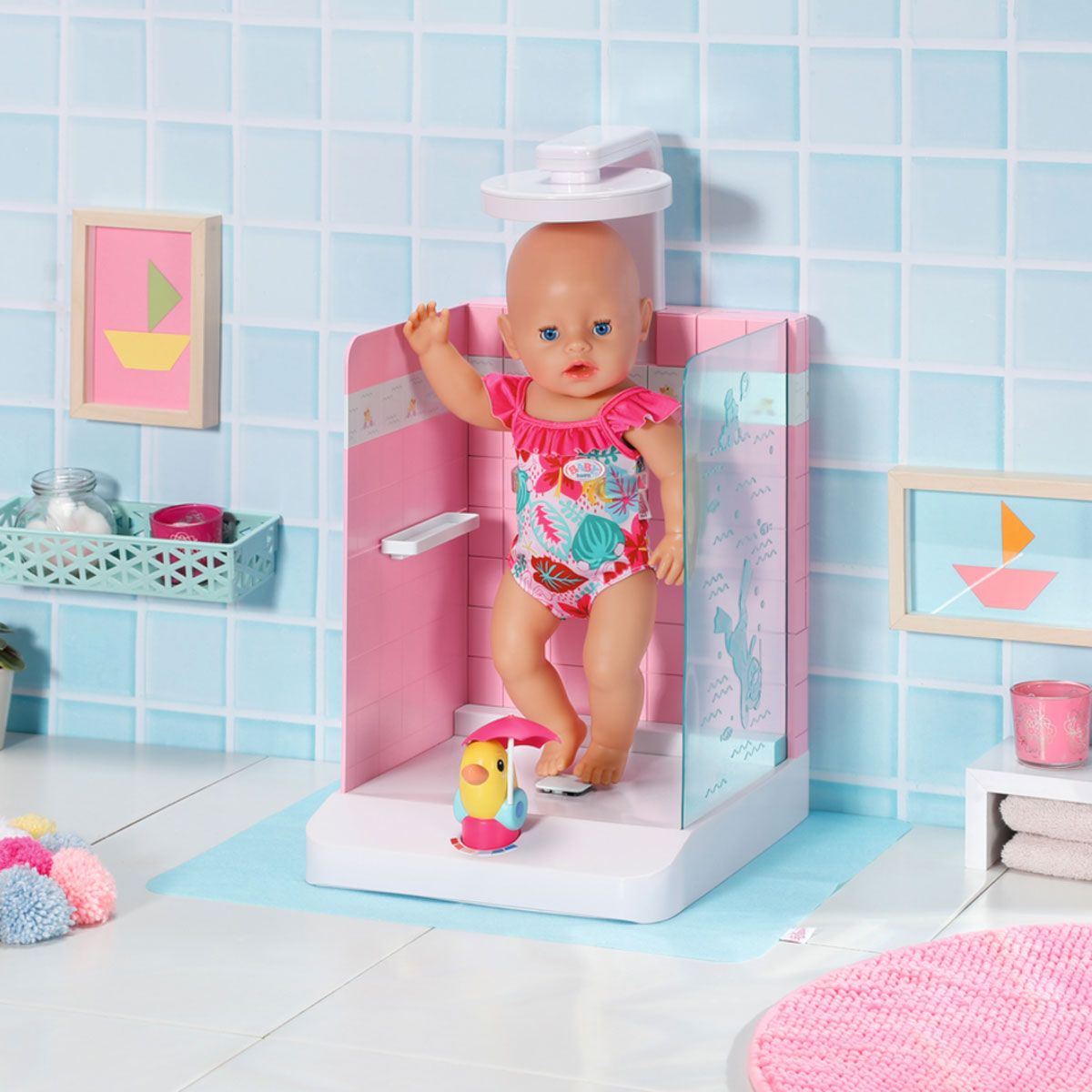 Ігровий набір Baby Born Купаємося з качечкою в душовій кабінці (830604)
