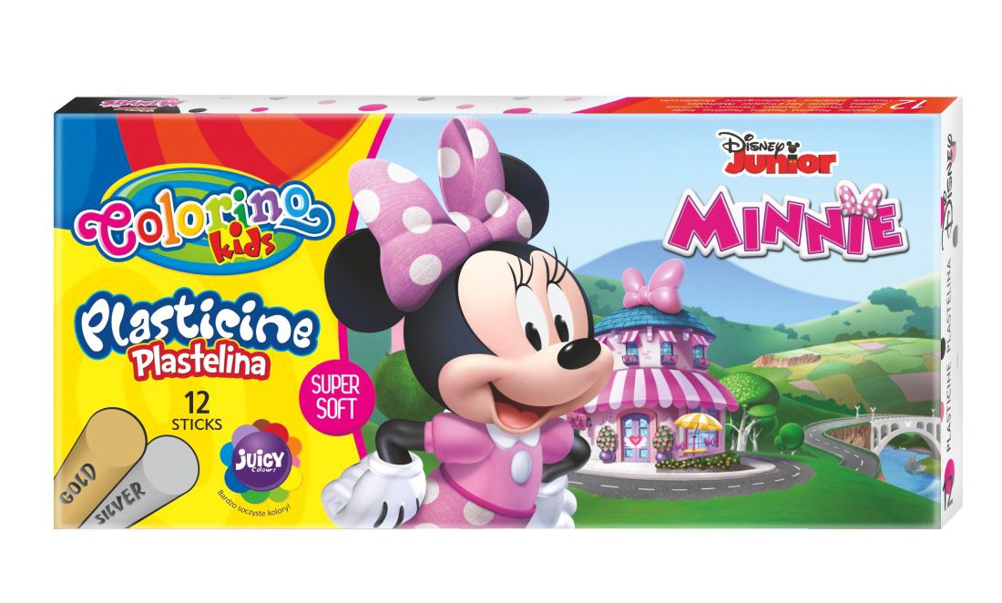Пластилін Colorino Disney Мінні Маус 12 кольорів (90652PTR)
