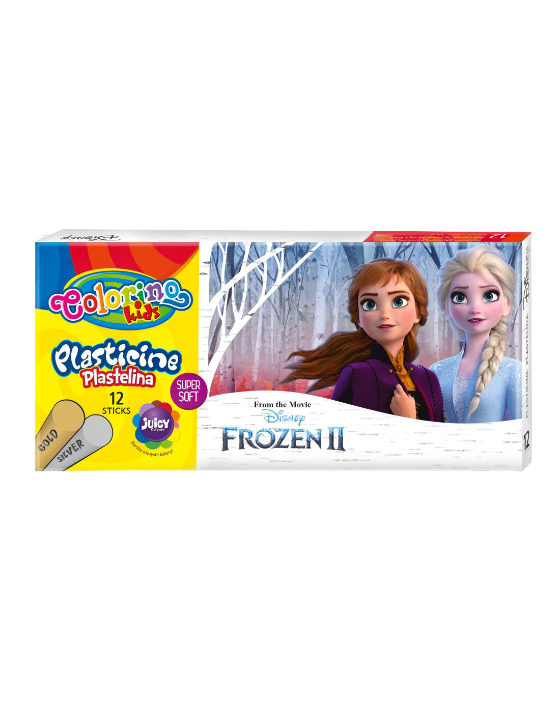 Пластилін Colorino Disney Холодне серце 2 12 кольорів (91048PTR)