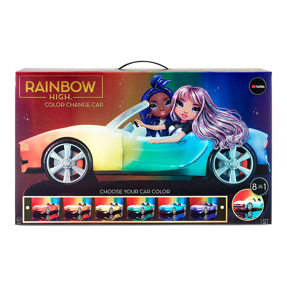 Автомобіль для ляльки Rainbow High Різнокольорове сяйво (574316)