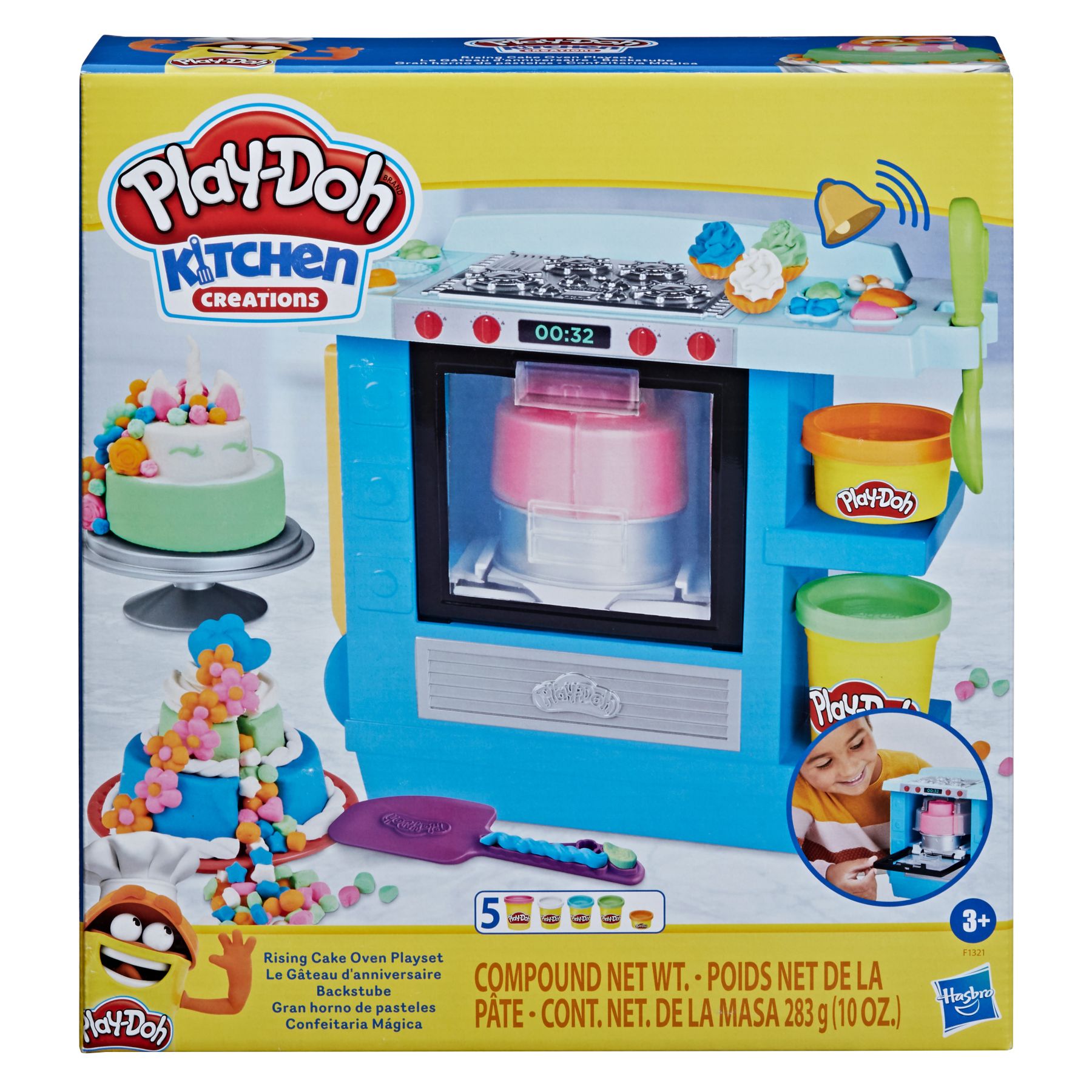 Набір для ліплення Play-Doh Kitchen creations Випікання святкового торта (F1321)