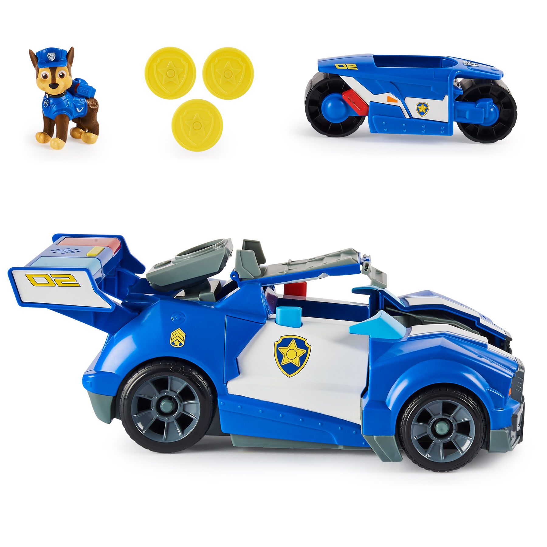 Машинка-трансформер Paw Patrol The movie делюкс з Гонщиком (SM17732)