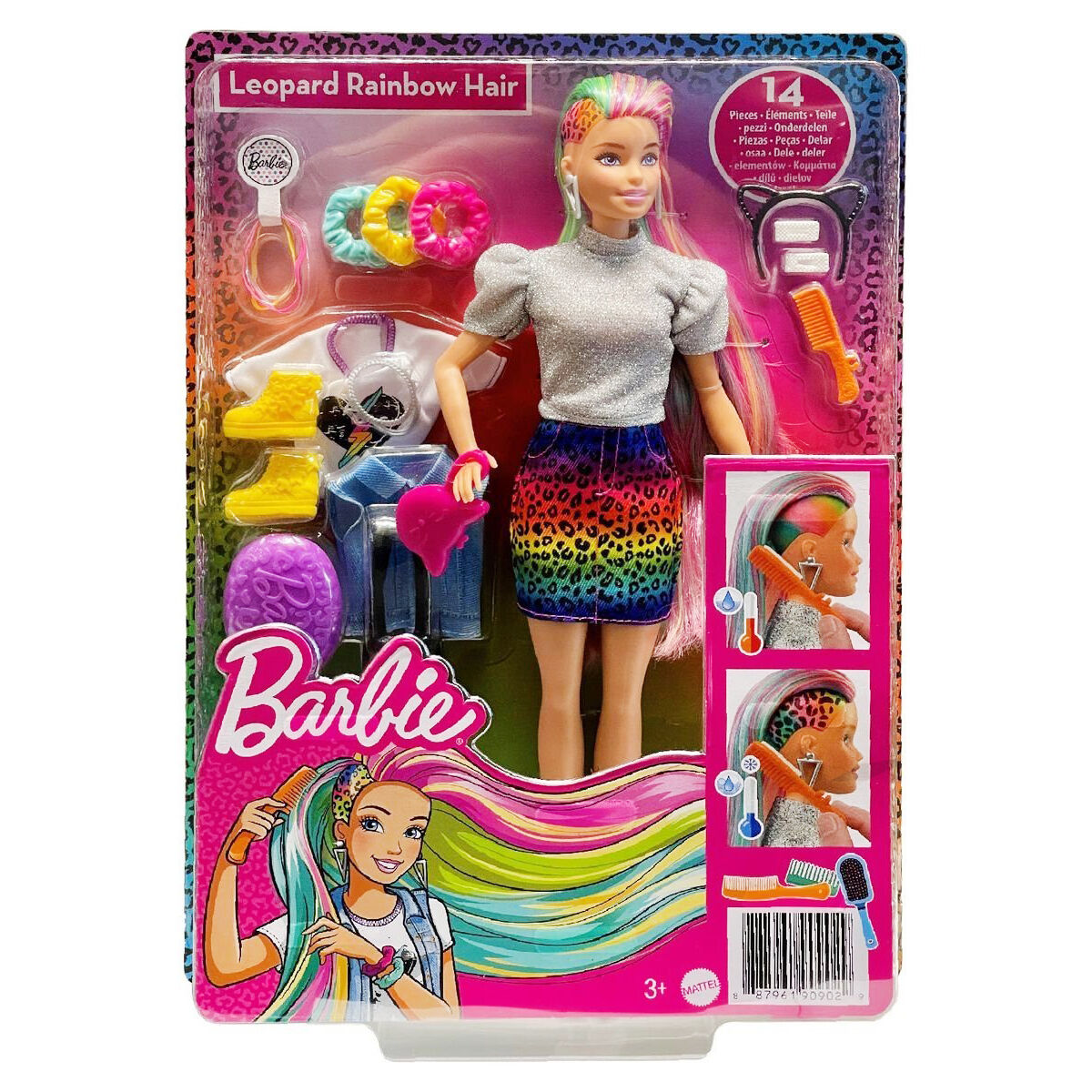 Ляльковий набір Barbie Веселковий леопард (GRN81)
