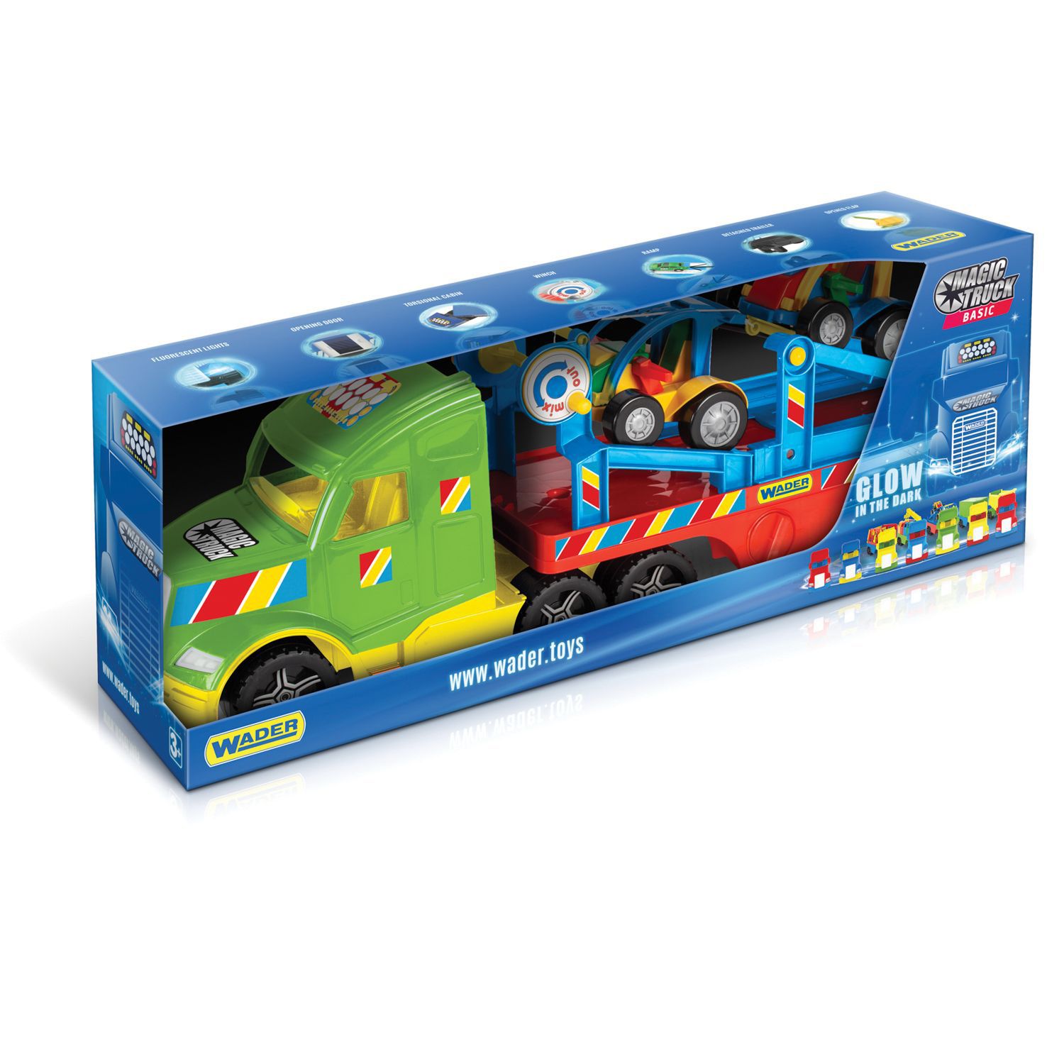 Машинка Wader Magic truck Basic Автотягач з баггі (36350)
